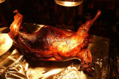 Агне, пълнено със зрял фасул