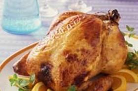 Печено пиле пълно със сирене