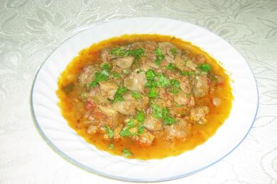 Блага гозба с пилешки дробчета