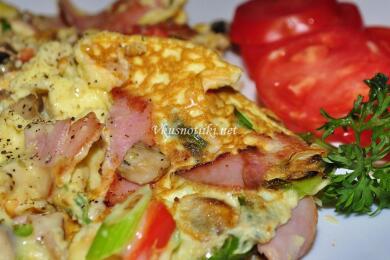 Бърз миш маш с шунка