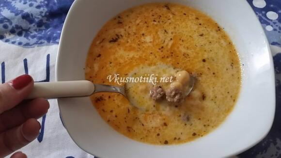 Супа с нахут и кисело мляко