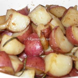 Пикантни картофи на фурна