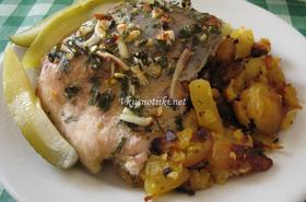 Шаран с картофи