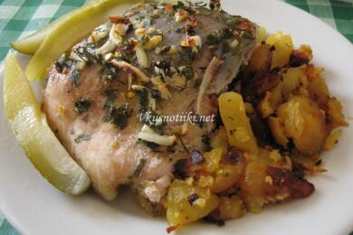 Шаран с картофи