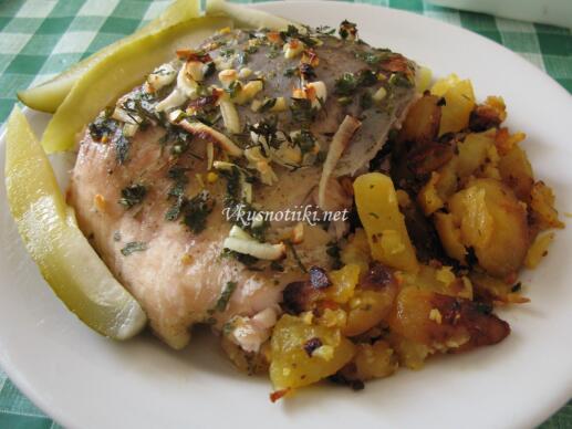 Шаран с картофи