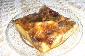 Крем карамел с кроасани