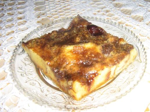 Крем карамел с кроасани