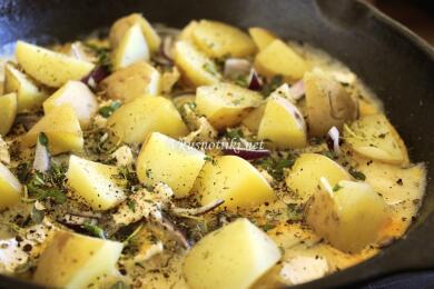 Омлет с картофи