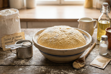 Тесто за пици, мекици, баници