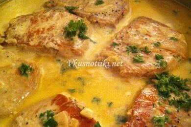 Свинско месо в сметана