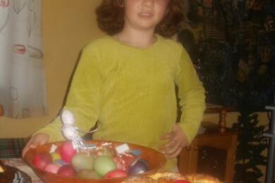 Козунак с локум, стафиди, портокалови и лимонени корички