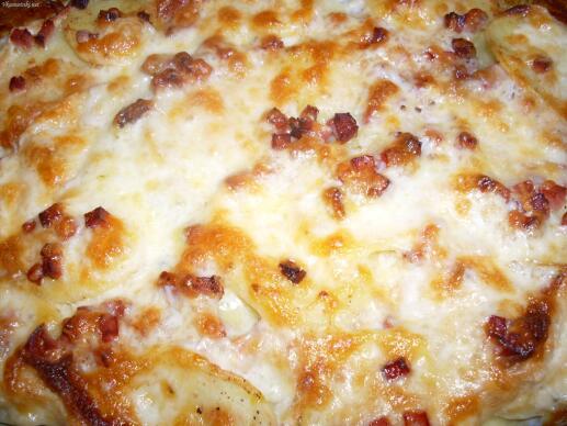 Картофки с шунка и кашкавал