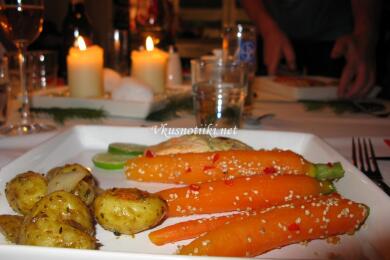 Панирани моркови със сусам