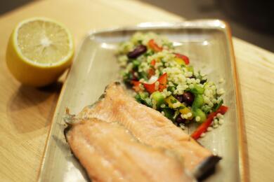 Филе пъстърва с марокански кускус от Spaghetti Kitchen