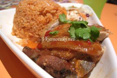 Пиле с ориз