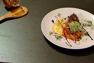 Патешки дроб с круши