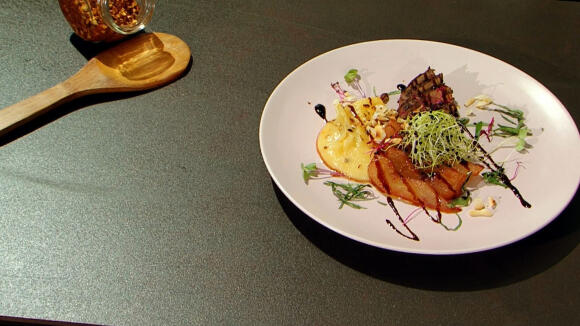 Патешки дроб с круши