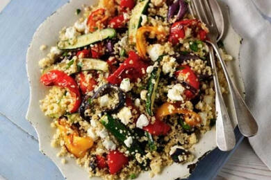 Лесна салата с киноа