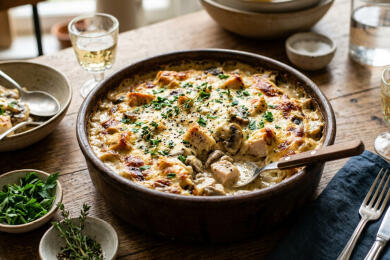 Пиле със сметана