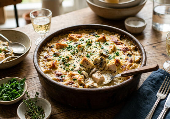 Пиле със сметана