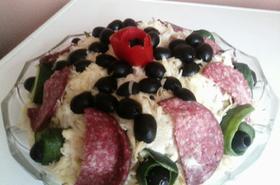 Солена палачинкова торта за специални поводи