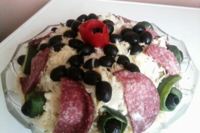 Солена палачинкова торта за специални поводи