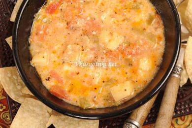 Супа от топено сирене