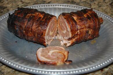 Свинско филе с бекон