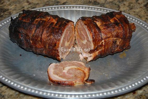 Свинско филе с бекон