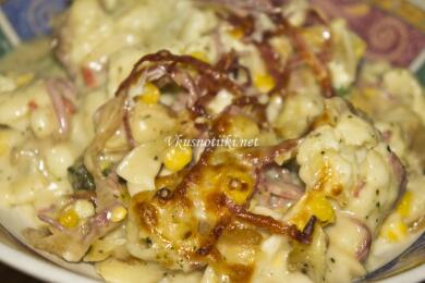 Карфиол в млечен сос