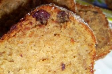 Ялълко-бананов кекс с шоколадов чирс