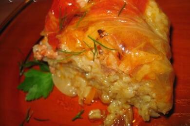 Пълнена кисела зелка