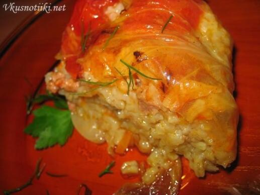 Пълнена кисела зелка