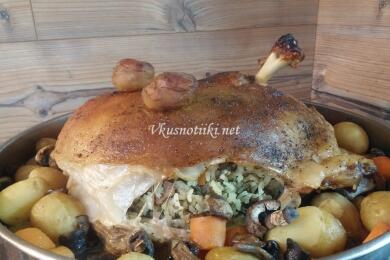 Пълнена агнешка плешка