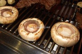 Гъби печени на жар