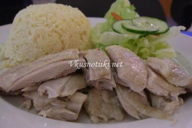 Пиле с ориз и чесън