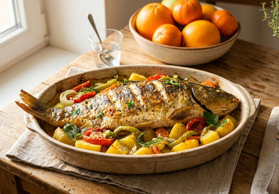 Шаран с картофи