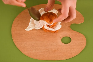 Тартар от Сьомга с оризов чипс