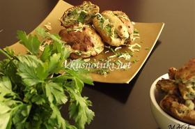 Еклери с коприва и сушен лук и пълнеж със скаморца