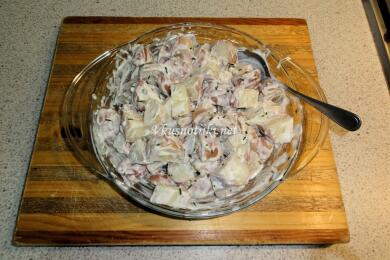 Салата от картофи с майонеза