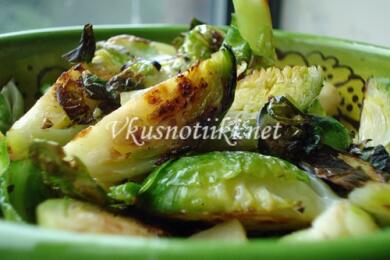 Печено брюкселско зеле                                               