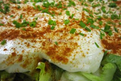 Забулени яйца с прясно мляко по касапски