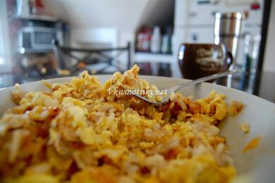 Яйца с кашкавал