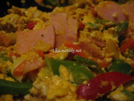 Бърз миш маш с шунка