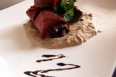 Пилешки дробчета увити в бекон