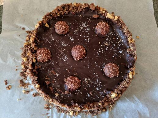 Шоколадов тарт с шоколад Нутела