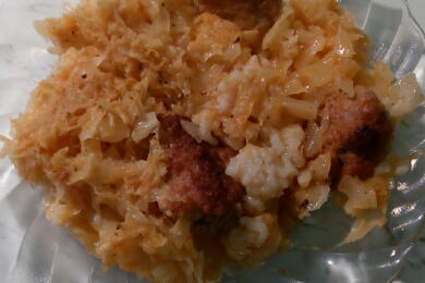 Зeле с ориз и кайма