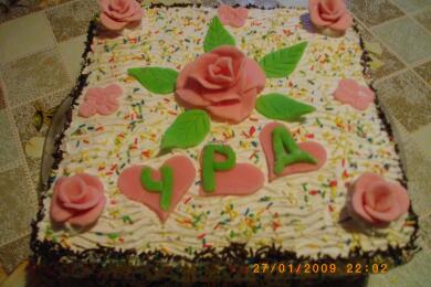 Бърза торта за рожден ден