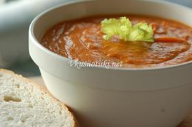 Крем супа от картофи с домати