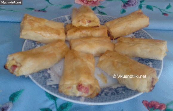 Баница с шунка и зеленчуци